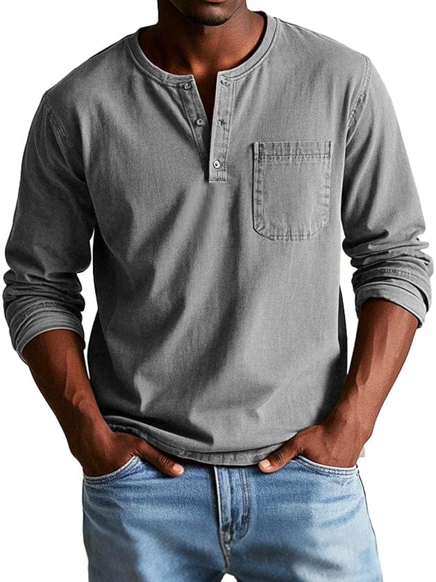 Luca | Camicia Henley Casual