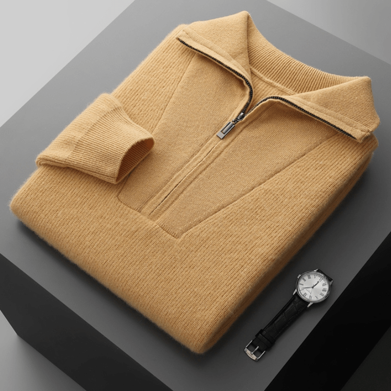 Elliot&Moss™ | Maglione Con Zip A Mezza Lunghezza