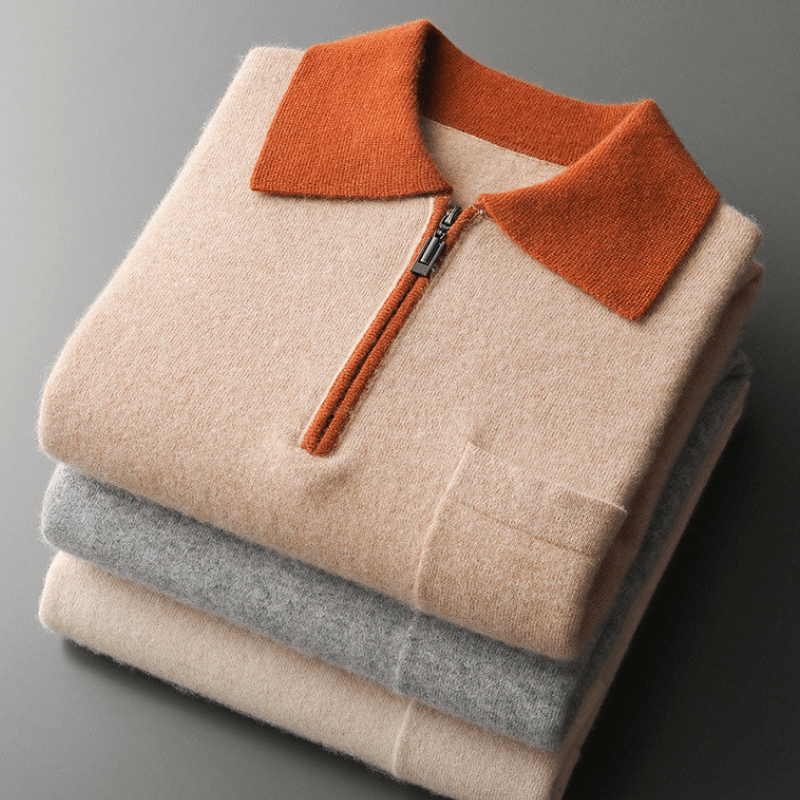 Elliot&Moss™ | Maglione Con Colletto A Contrasto