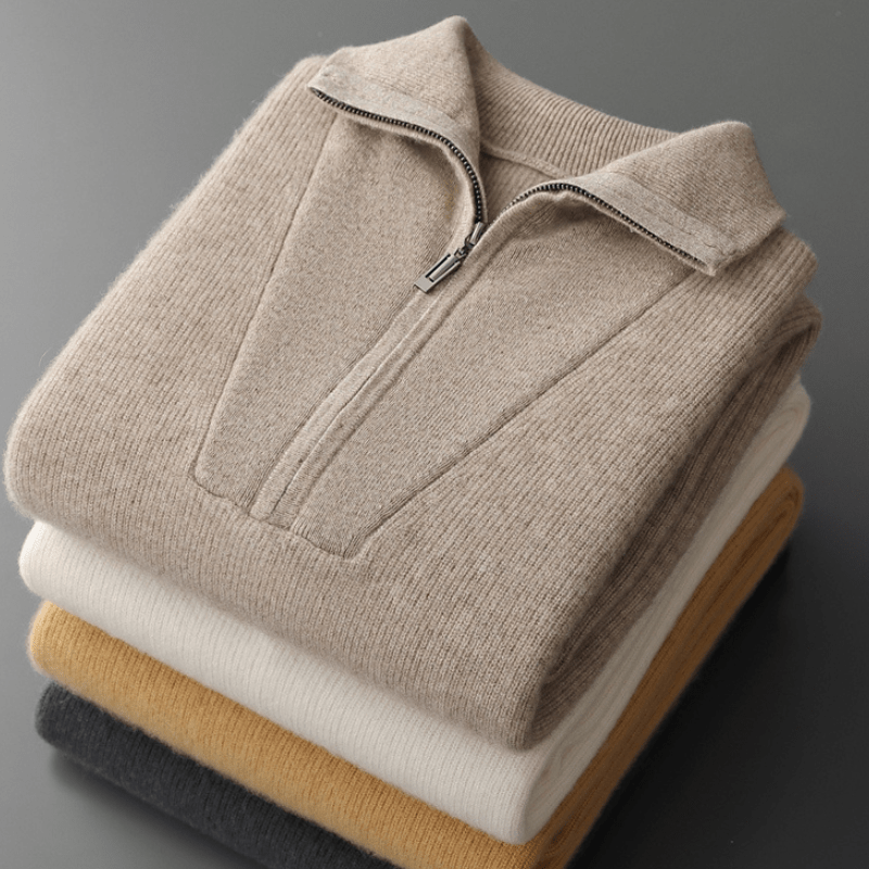 Elliot&Moss™ | Maglione Con Zip A Mezza Lunghezza