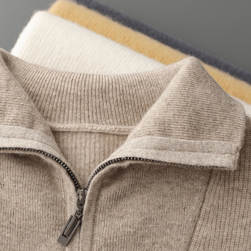 Elliot&Moss™ | Maglione Con Zip A Mezza Lunghezza