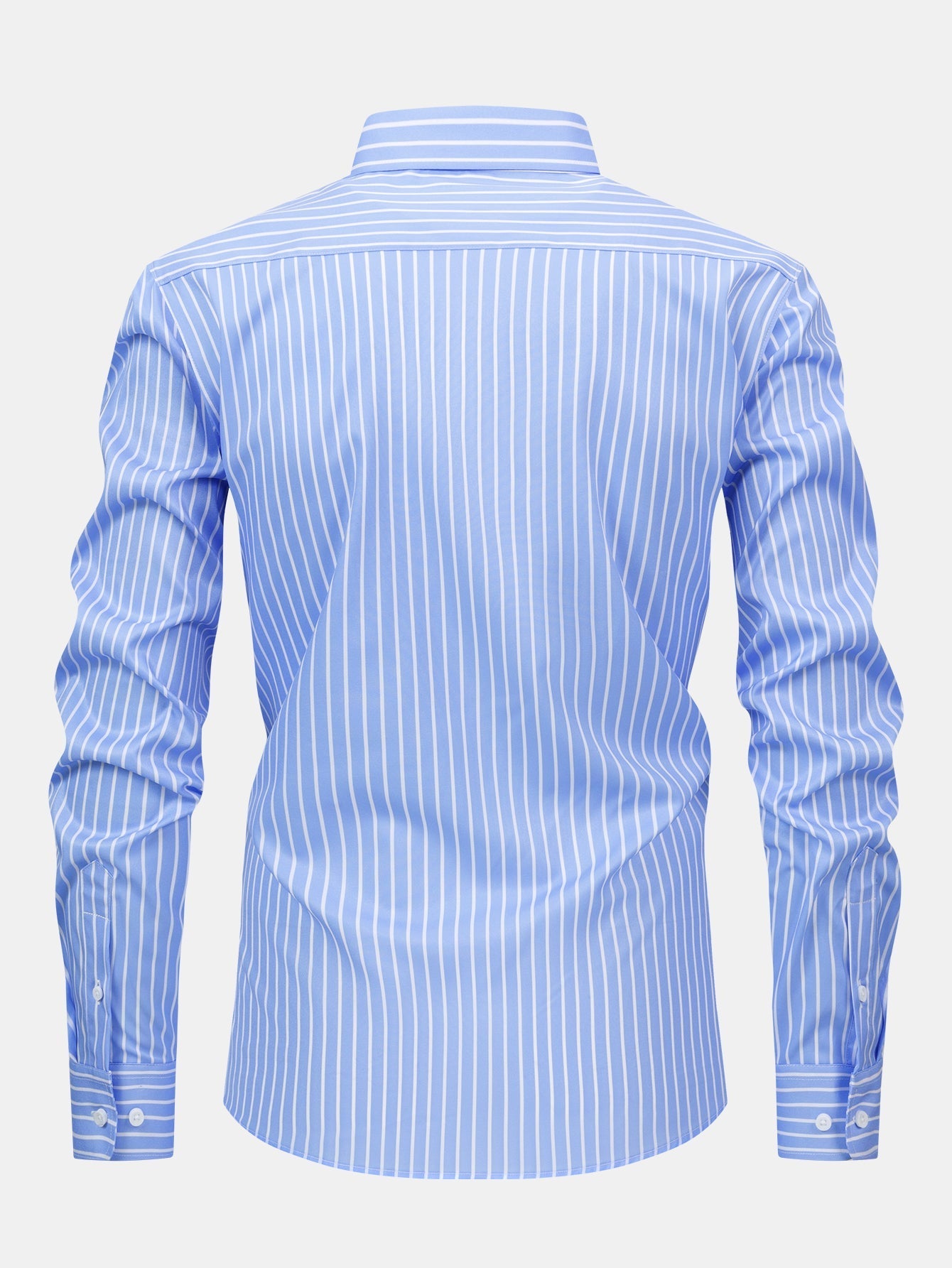 CAMICIA A MANICHE LUNGHE A RIGHE CON BOTTONI
