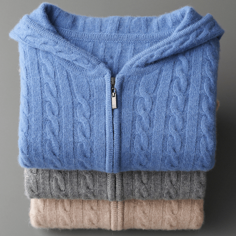 Elliot&Moss™ | Cardigan Con Cappuccio E Zip