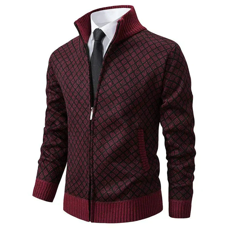 Anton | Cardigan Con Motivo Geometrico