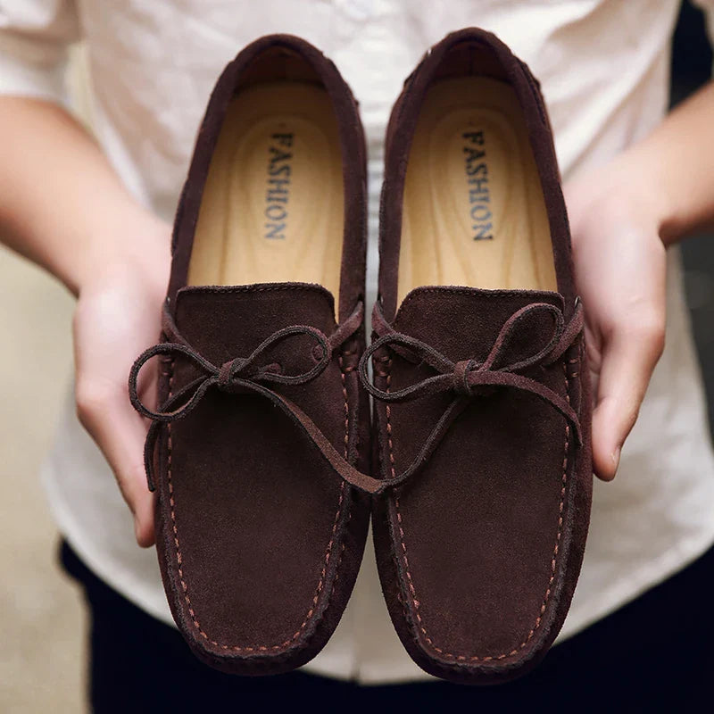 Elliot&Moss™ | Mocassini In Morbida Pelle Scamosciata