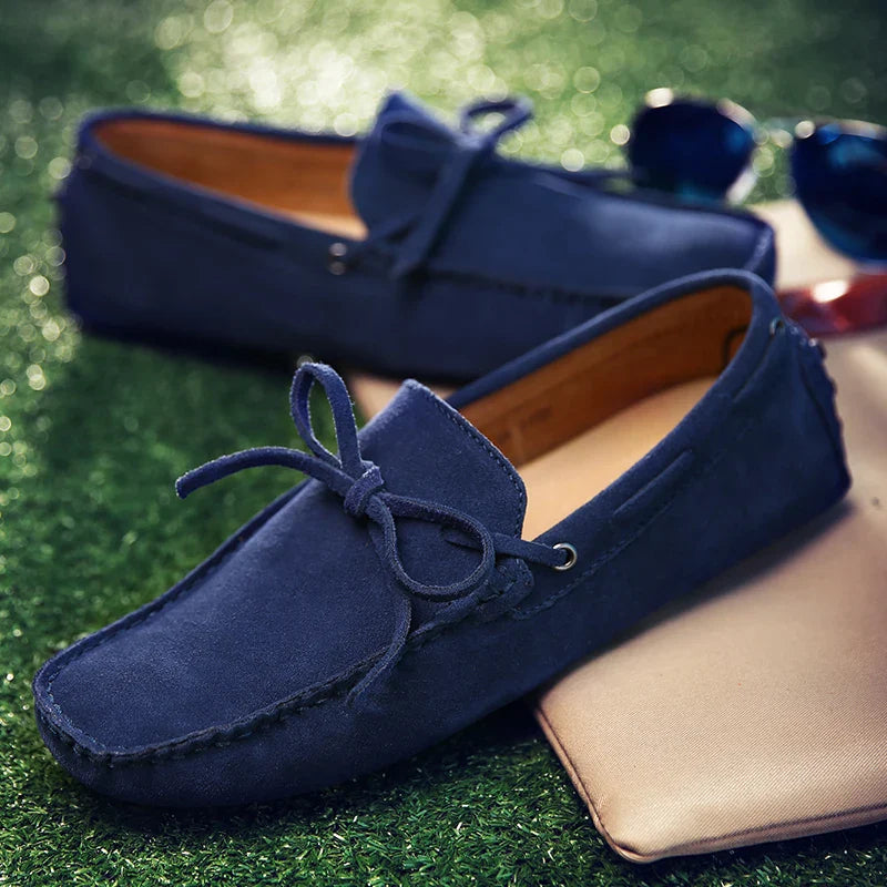 Elliot&Moss™ | Mocassini In Morbida Pelle Scamosciata