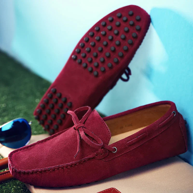 Elliot&Moss™ | Mocassini In Morbida Pelle Scamosciata