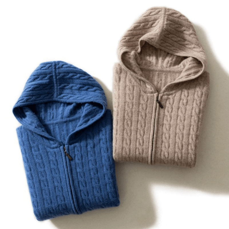 Elliot&Moss™ | Cardigan Con Cappuccio E Zip
