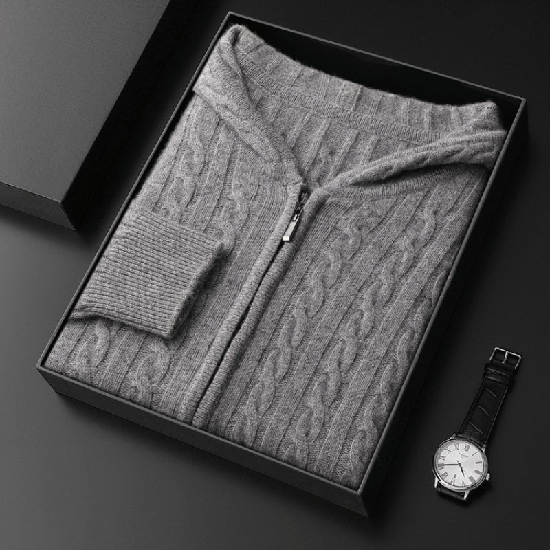 Elliot&Moss™ | Cardigan Con Cappuccio E Zip