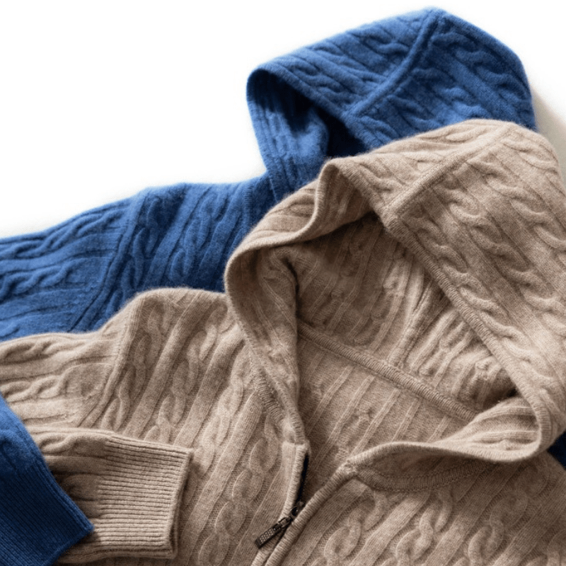 Elliot&Moss™ | Cardigan Con Cappuccio E Zip