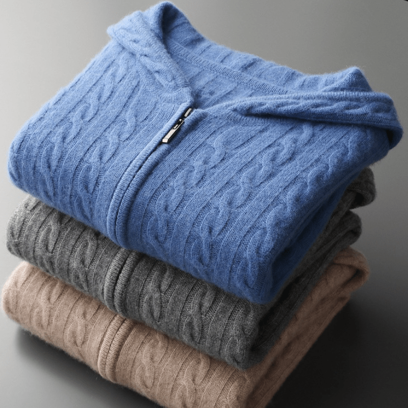 Elliot&Moss™ | Cardigan Con Cappuccio E Zip