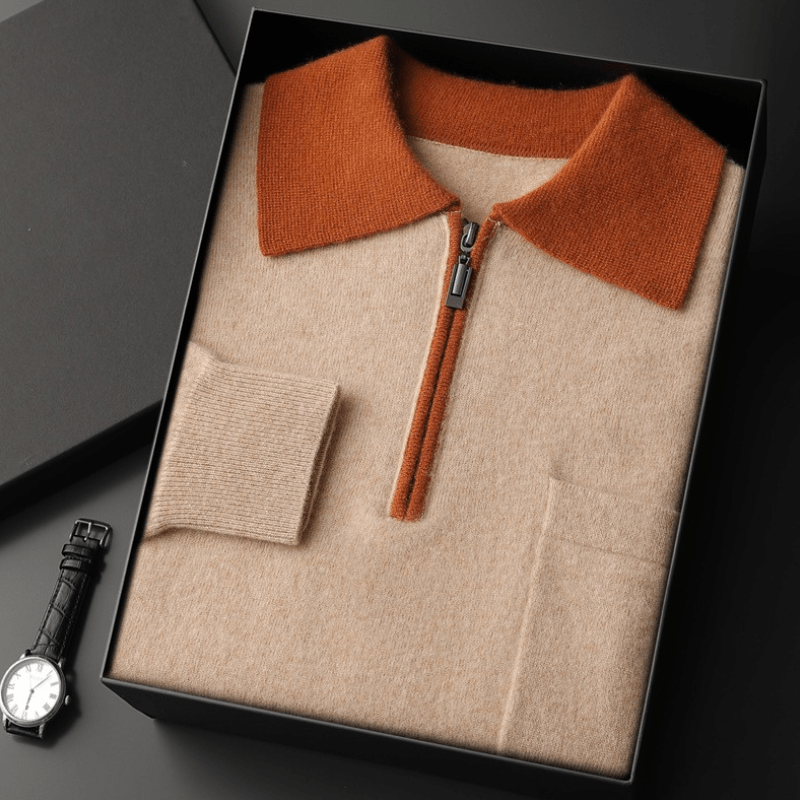 Elliot&Moss™ | Maglione Con Colletto A Contrasto