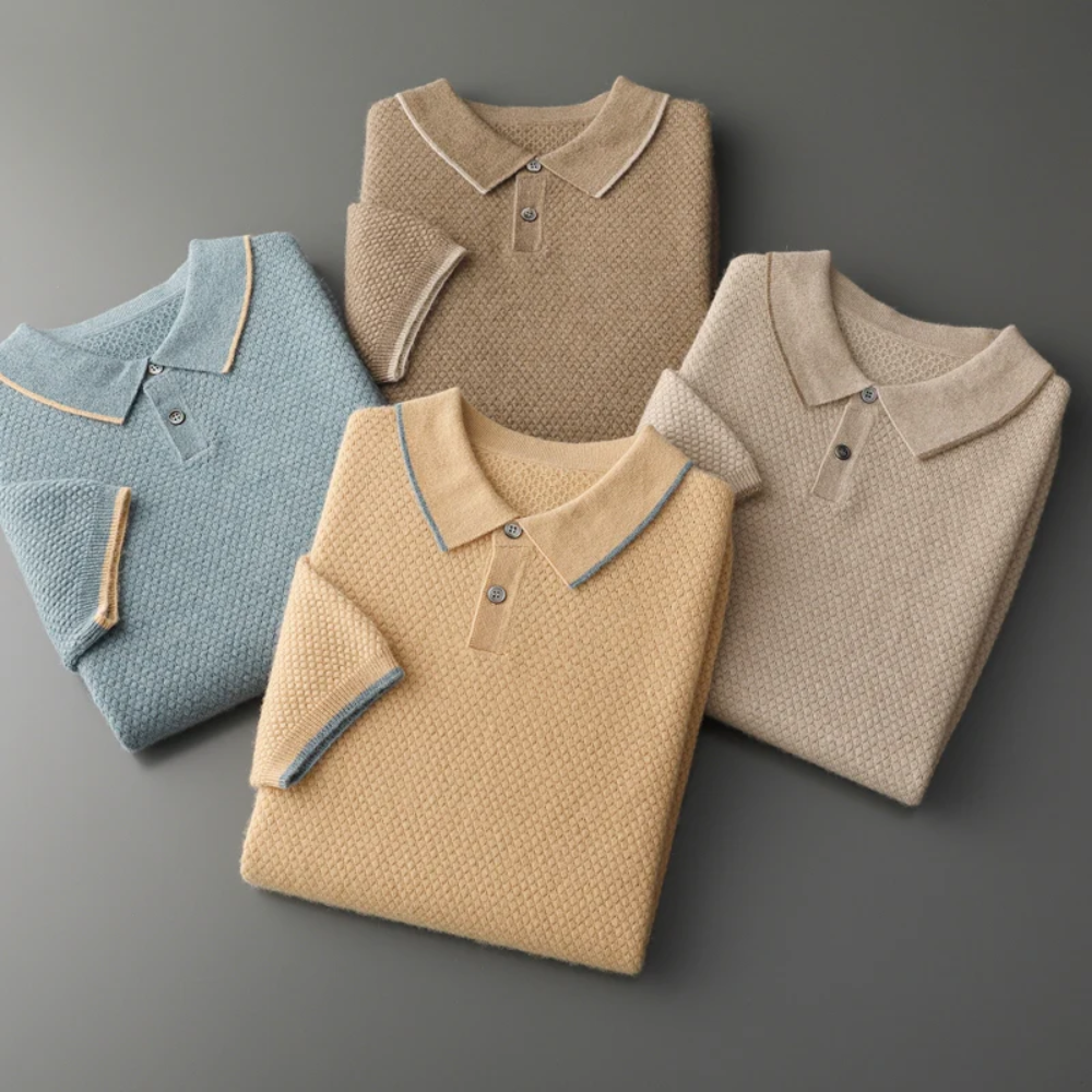 Elliot&Moss™ | Polo In Maglia Con Bottoni