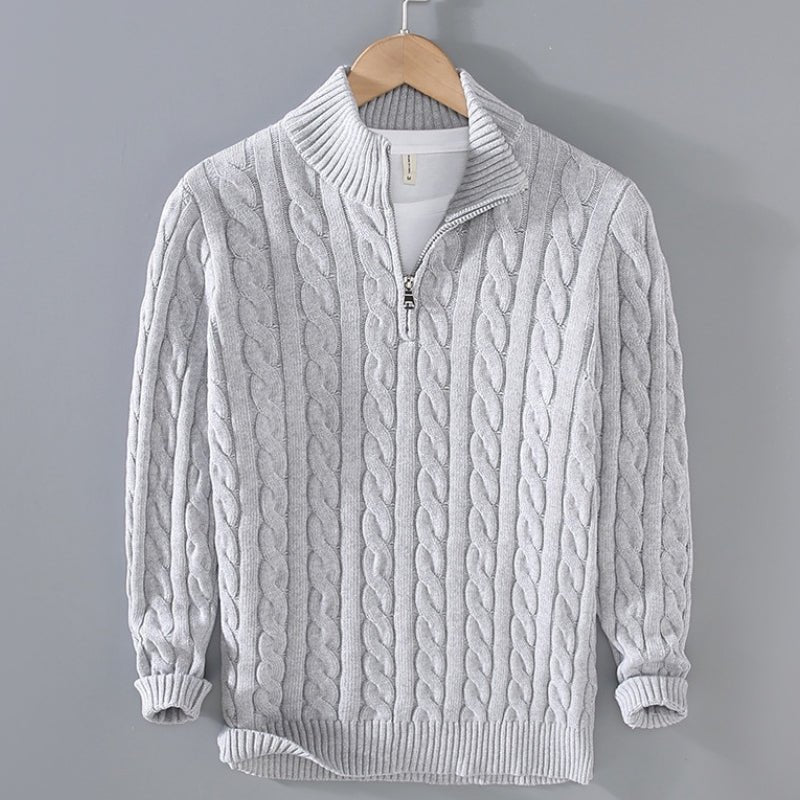Elliot&Moss™ | Maglione Treccia Con Zip
