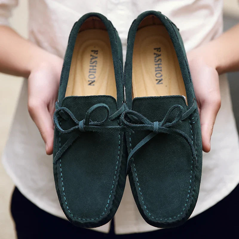 Elliot&Moss™ | Mocassini In Morbida Pelle Scamosciata