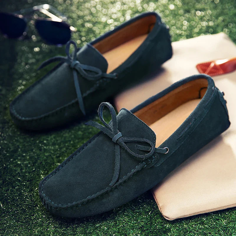 Elliot&Moss™ | Mocassini In Morbida Pelle Scamosciata