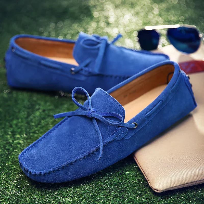 Elliot&Moss™ | Mocassini In Morbida Pelle Scamosciata