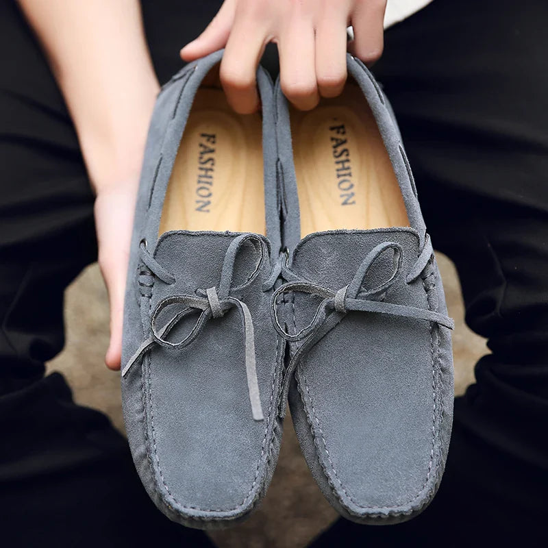 Elliot&Moss™ | Mocassini In Morbida Pelle Scamosciata