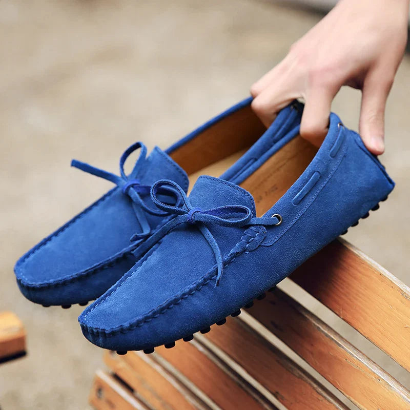 Elliot&Moss™ | Mocassini In Morbida Pelle Scamosciata