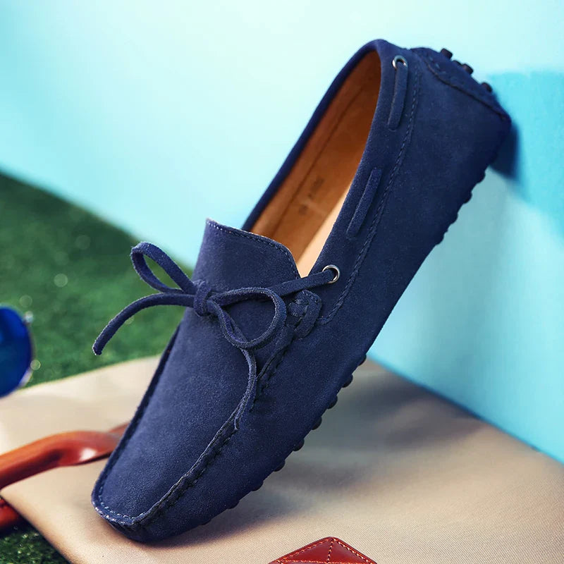 Elliot&Moss™ | Mocassini In Morbida Pelle Scamosciata